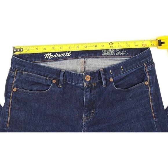 Madewell Blue Jeans Size 31 Dark Wash Denim Skinny Skinny - Picture 8 of 12